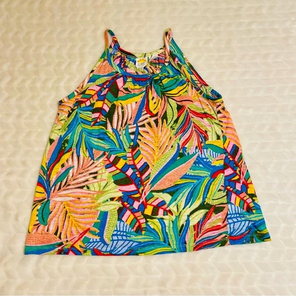 EUC- C&C California Colorful Linen Tank and Shorts Set- Medium - Picture 2 of 16